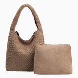 Johanna Suede Shoulder Bag Clay