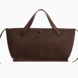 Jill Suede Tote Bag Chocolate