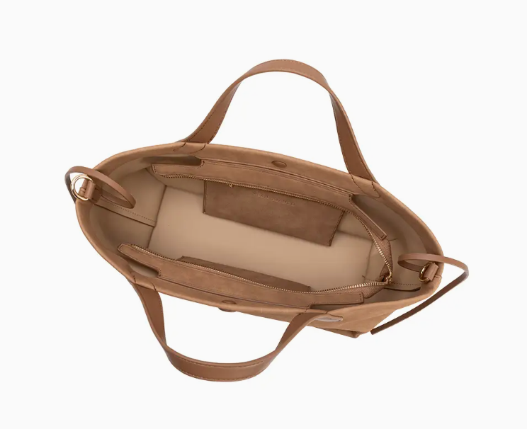 Jill Suede Tote Bag Tan