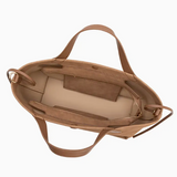 Jill Suede Tote Bag Tan