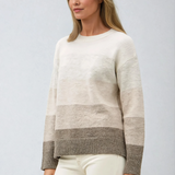 Gradation Color Block Sweater