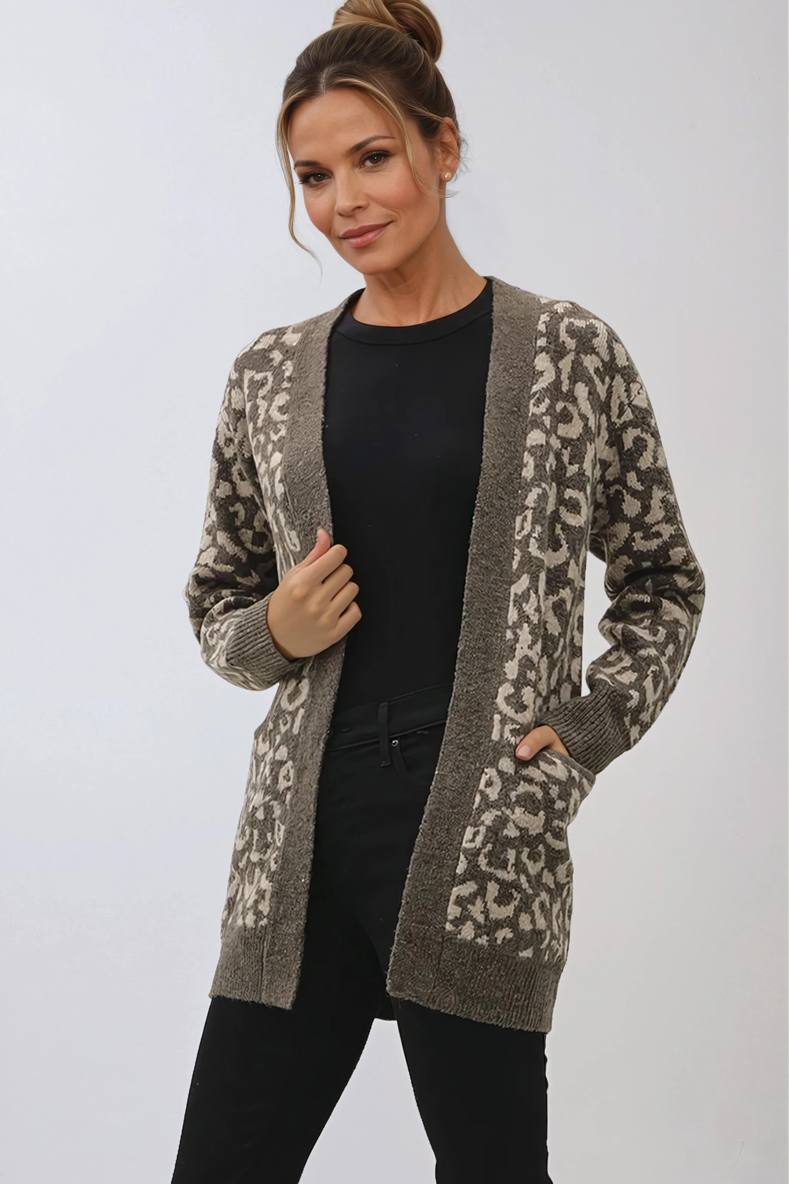 Leopard Print Cardigan
