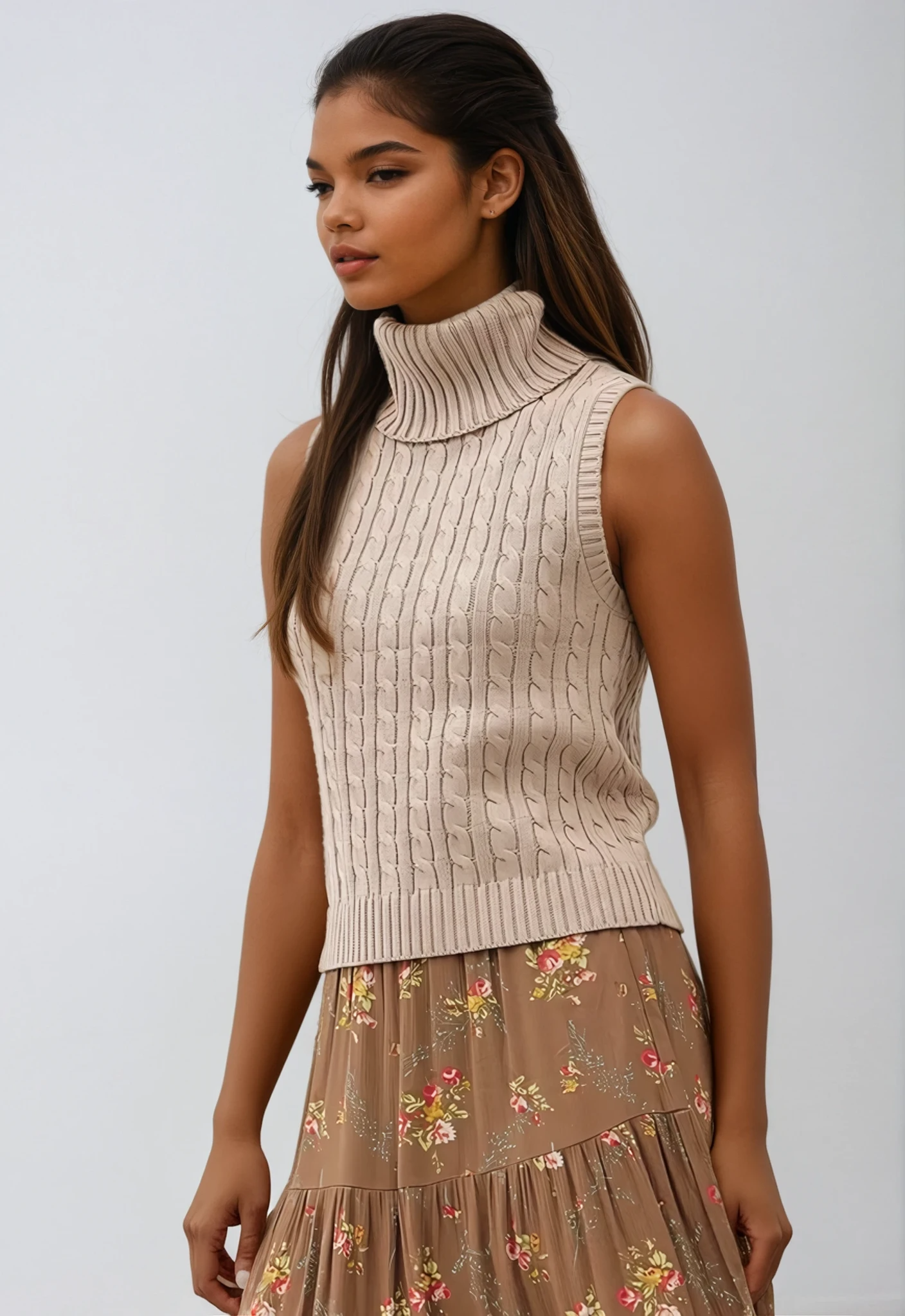 Chunky Cable Sweater Vest