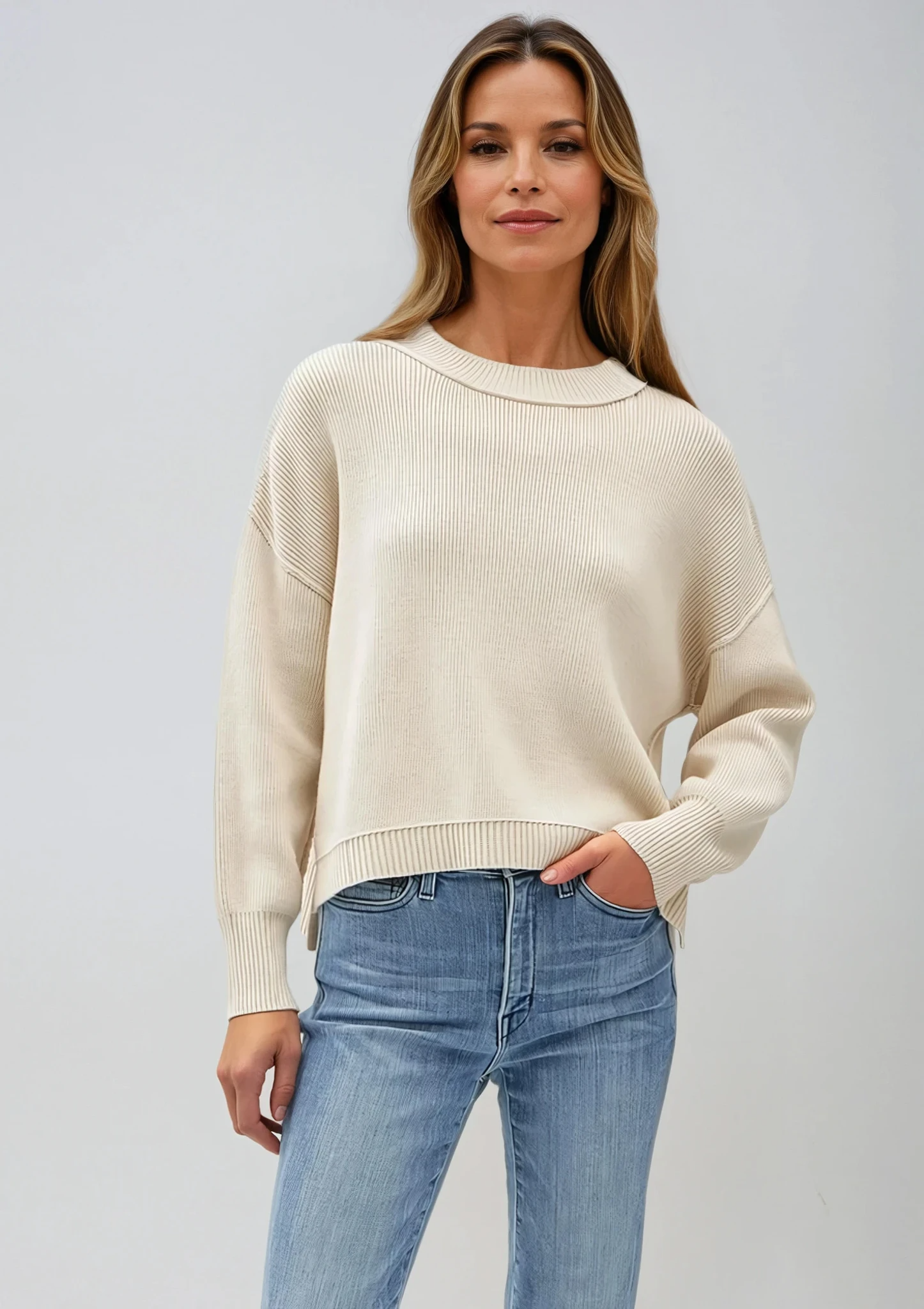 Ribbed Knit Sweater