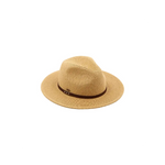 Hana Panama sun hat with suede band trim, lightweight straw design, wide brim for sun protection, stylish accessories hat.