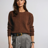 Textured Cable Stitch Pullover