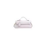 White handbag on a white background