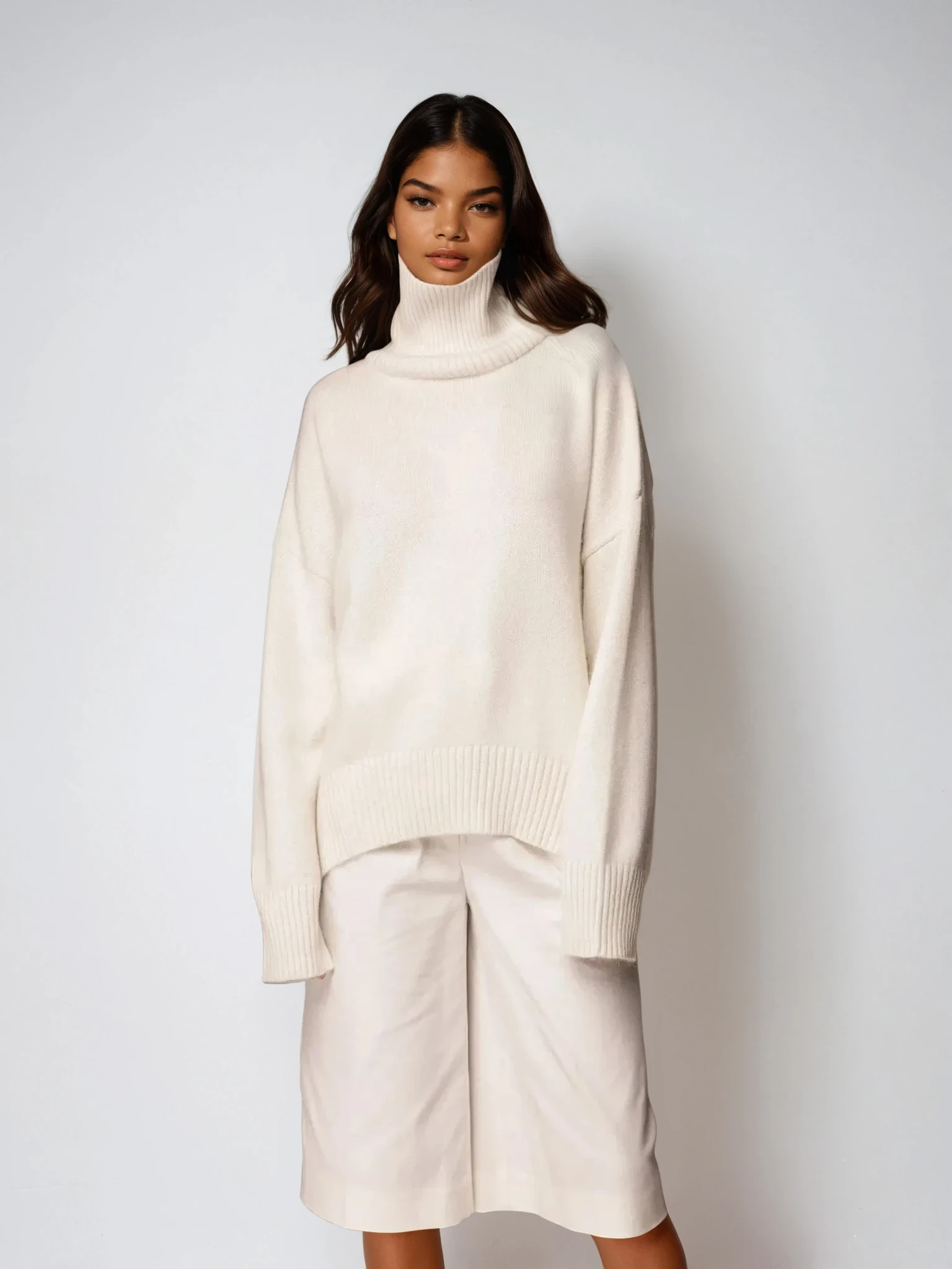 Turtleneck Knit Sweater