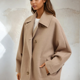 Oversized Button Down Coat Mocha