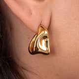Gold Vespera Earrings by ALCO, stylish jewelry accessories featuring elegant gold-tone earrings for women.