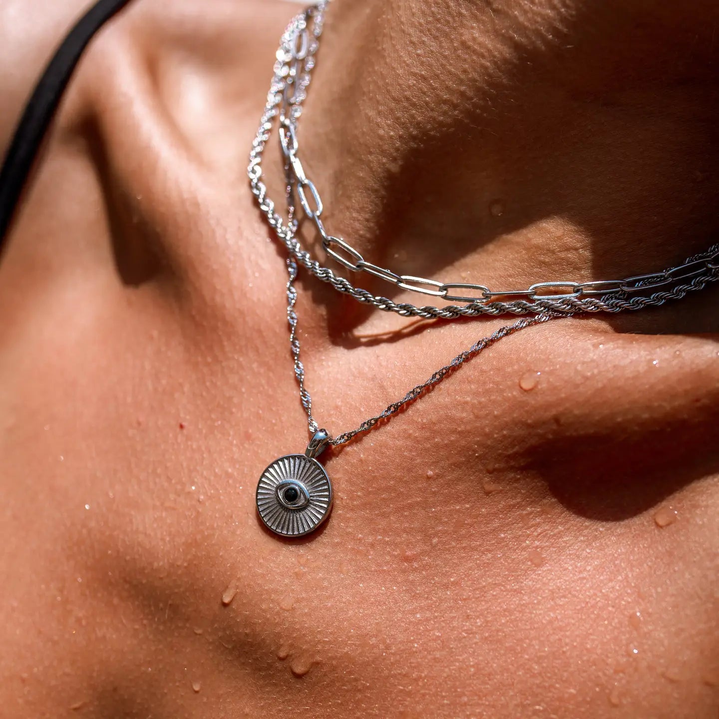 Silver Haven Necklace by ALCO featuring a delicate chain and minimalist pendant, perfect for everyday jewelry accessories.
