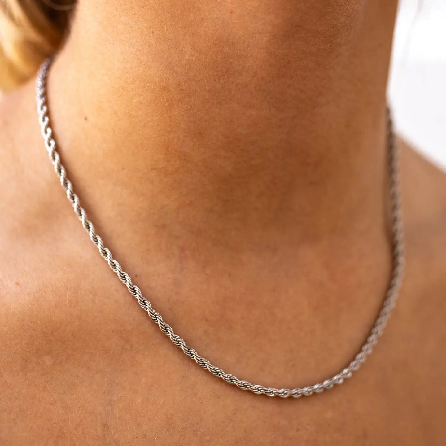 Silver Haven Necklace by ALCO, a stylish jewelry accessory with a sleek silver chain and elegant pendant design.