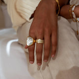 Gold Renewal Ring by ALCO, stylish jewelry accessory featuring a sleek band design for elegant wear.