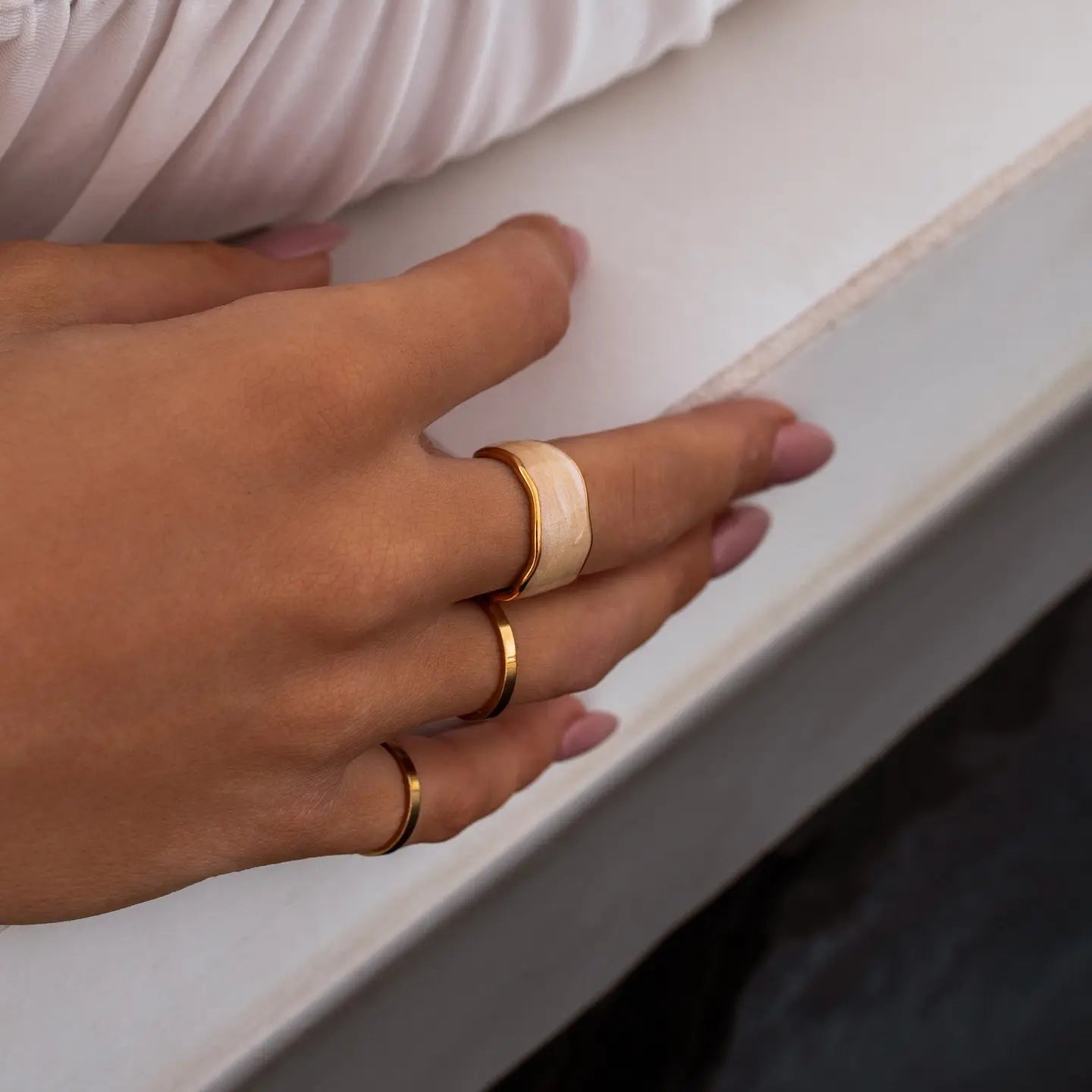 Gold Renewal Ring by ALCO, a stylish jewelry accessory with a sleek band design perfect for everyday wear.