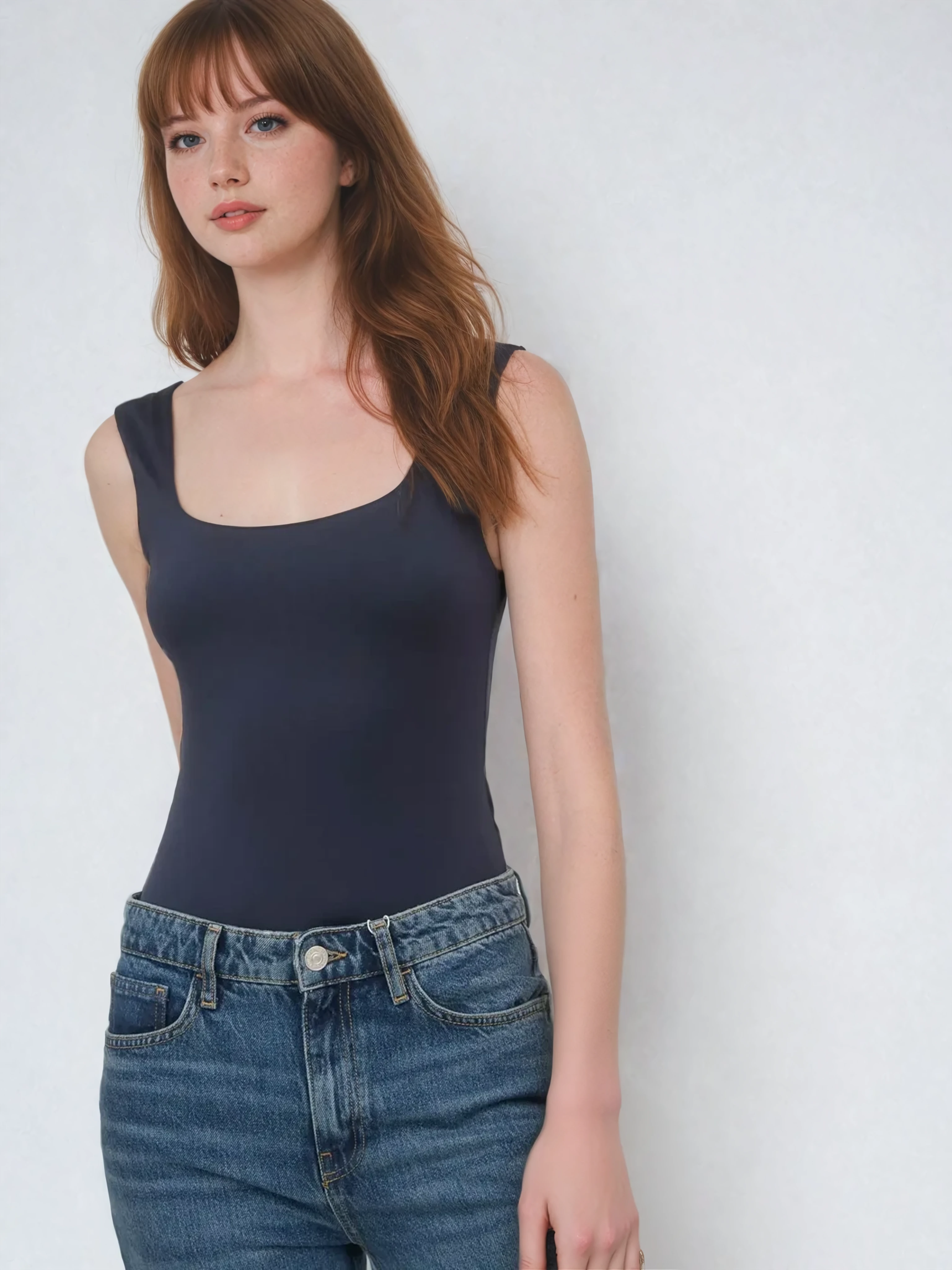 Reversible Square Neck Bodysuit