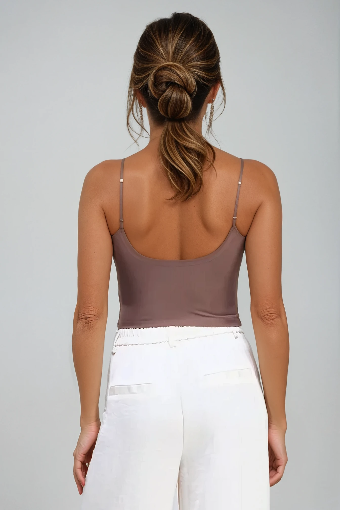 Textured Bralette Top Cocoa