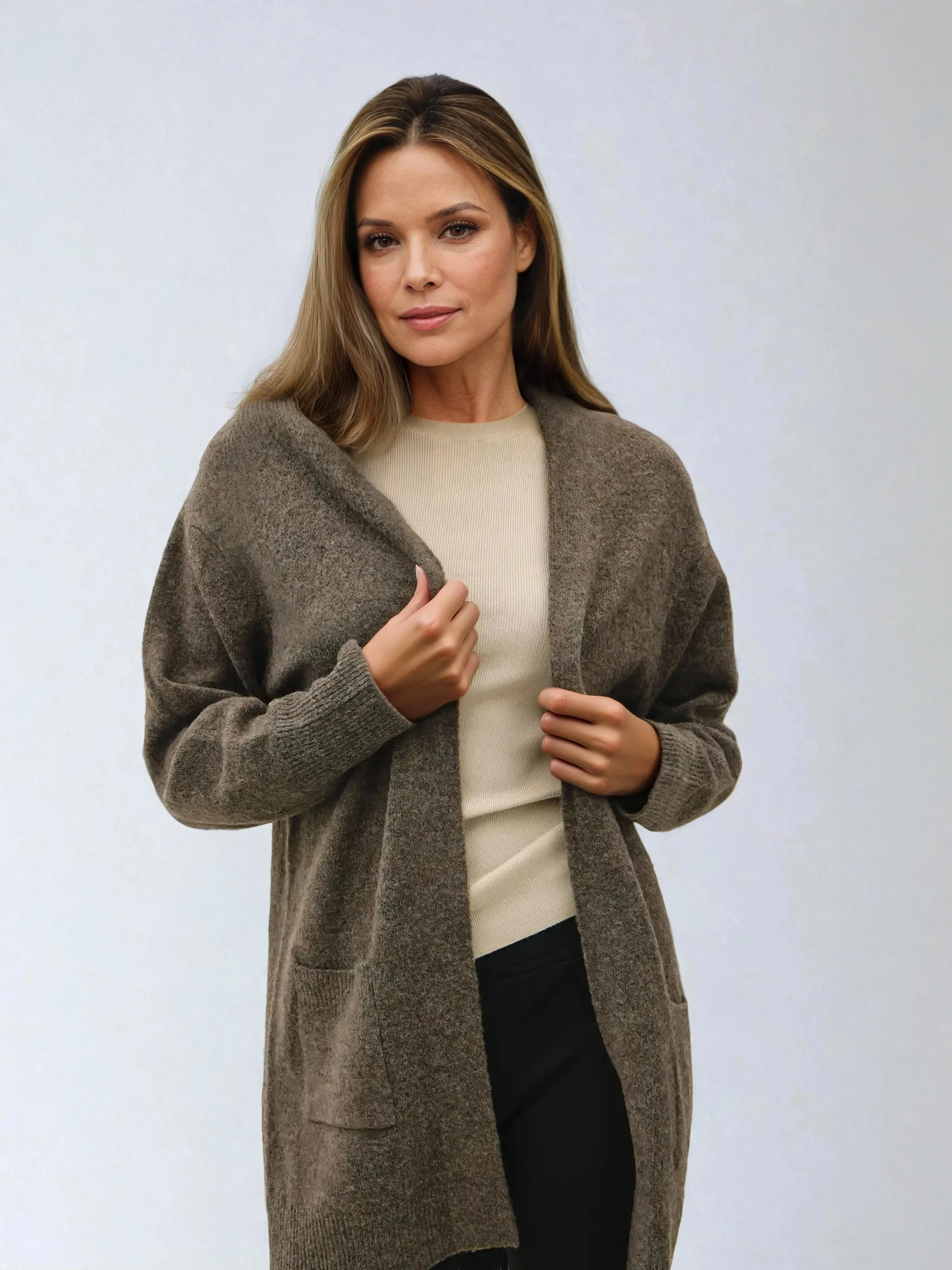 Long Sleeve Open Cardigan