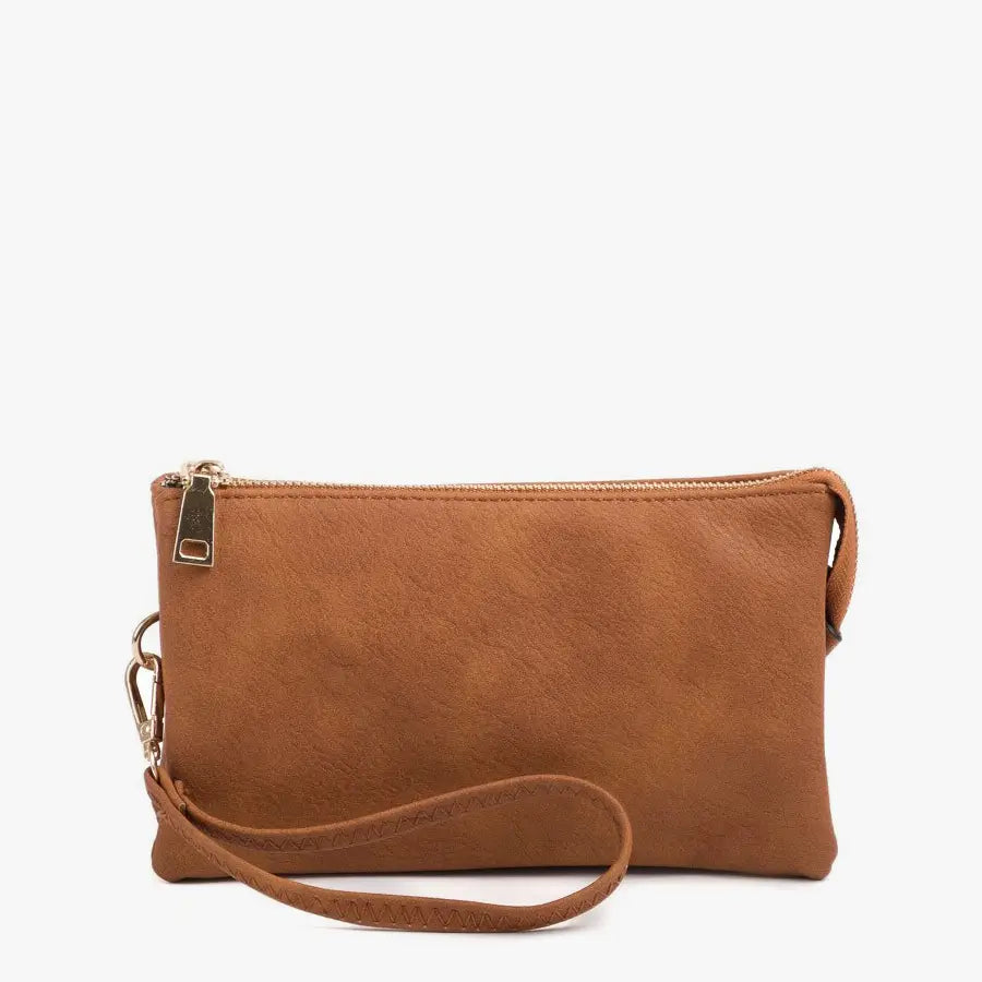 Riley Crossbody/Wristlet Bag Brown