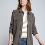 The Cassian Shirt Brown Heather