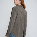 The Cassian Shirt Brown Heather
