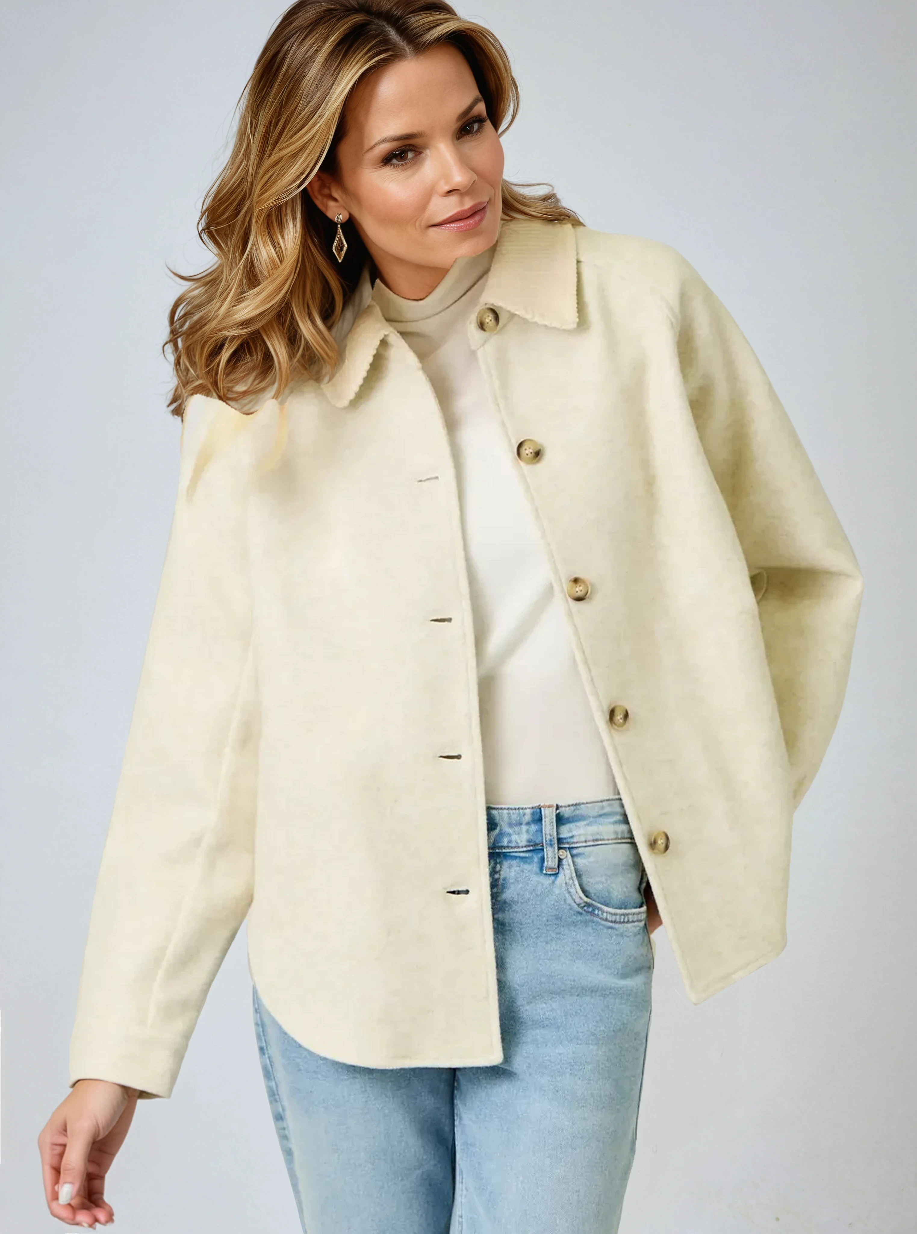 Button Down Shirt Jacket