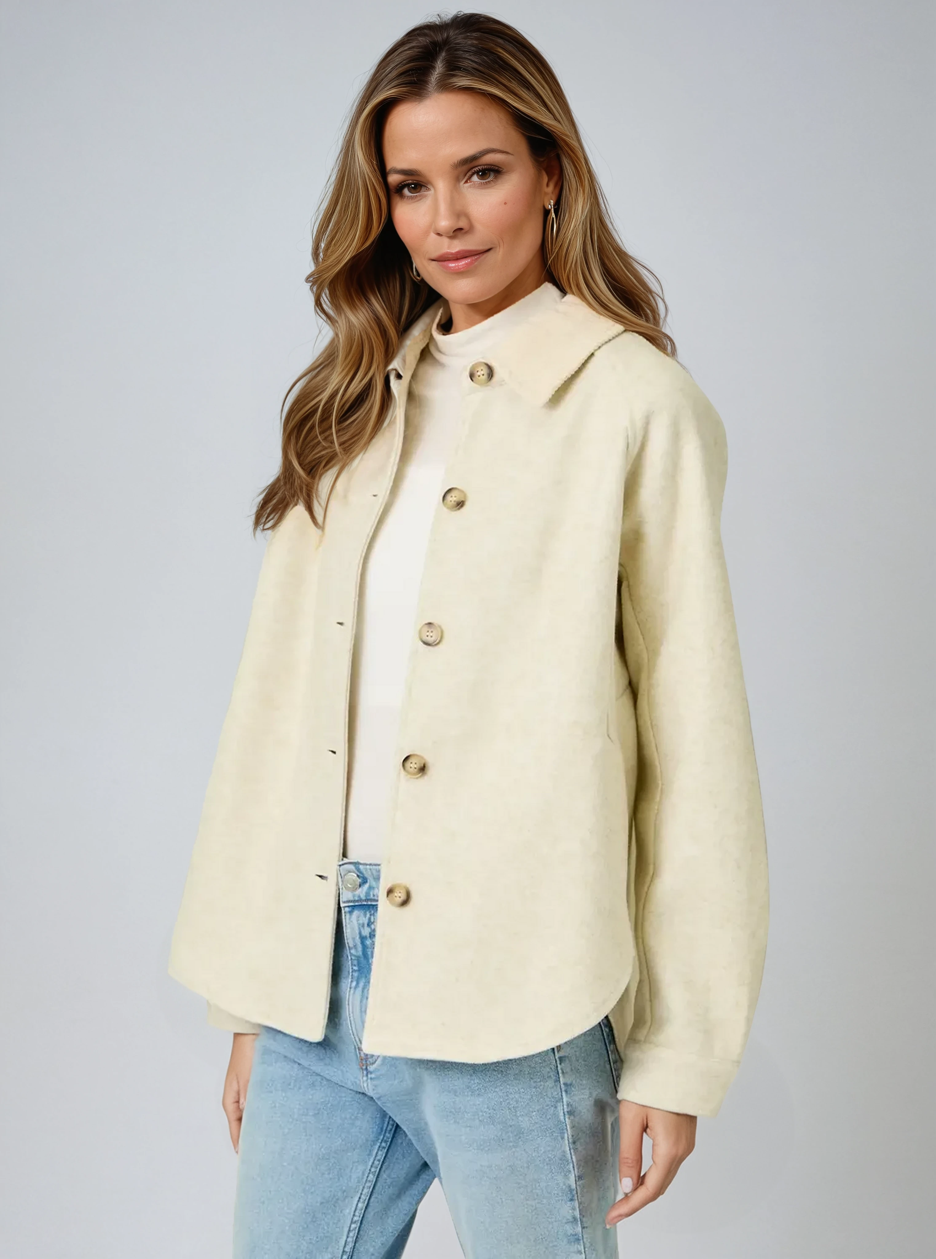 Button Down Shirt Jacket