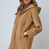 Hoodie Zip Up Coat