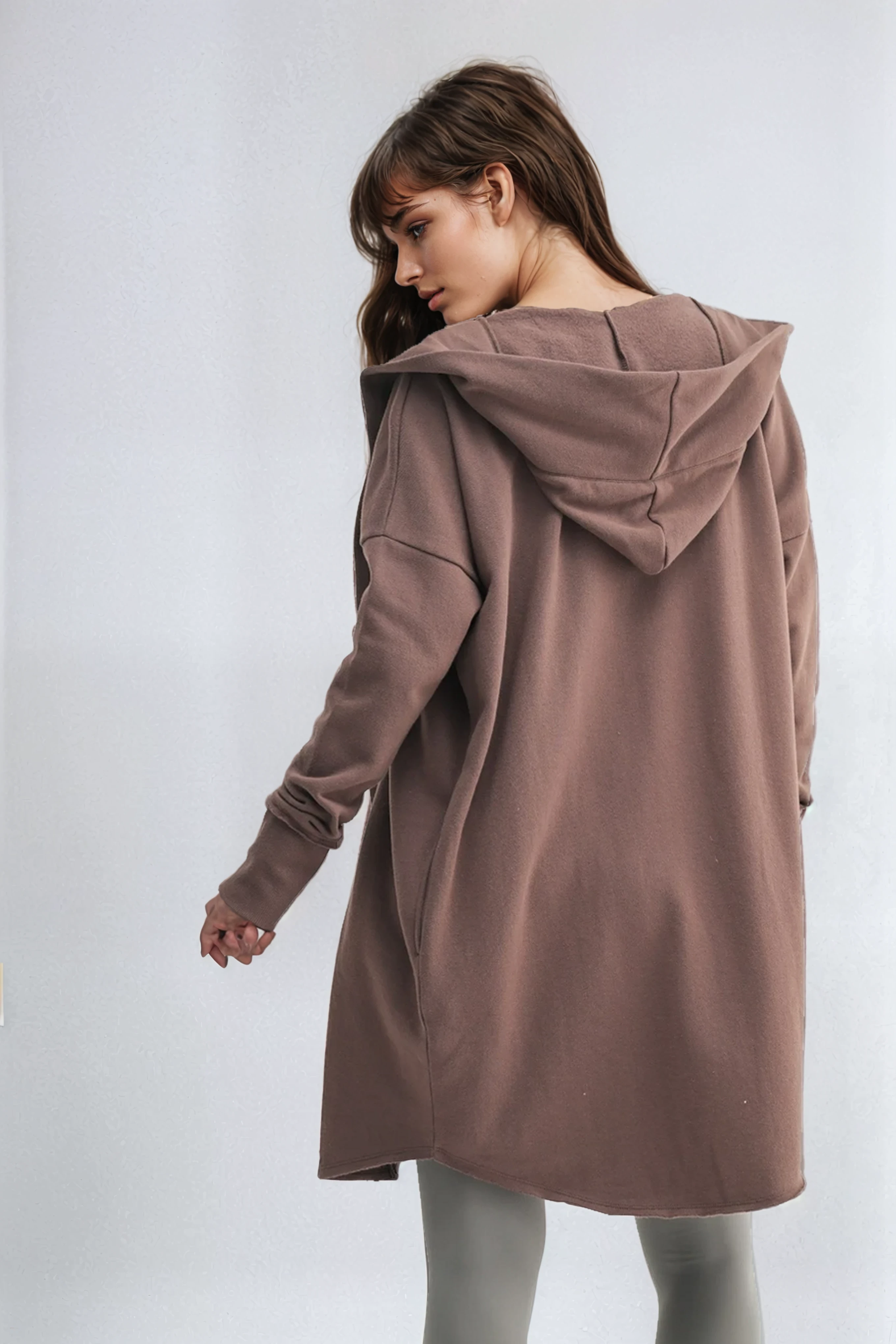 Open Front Longline Cardigan