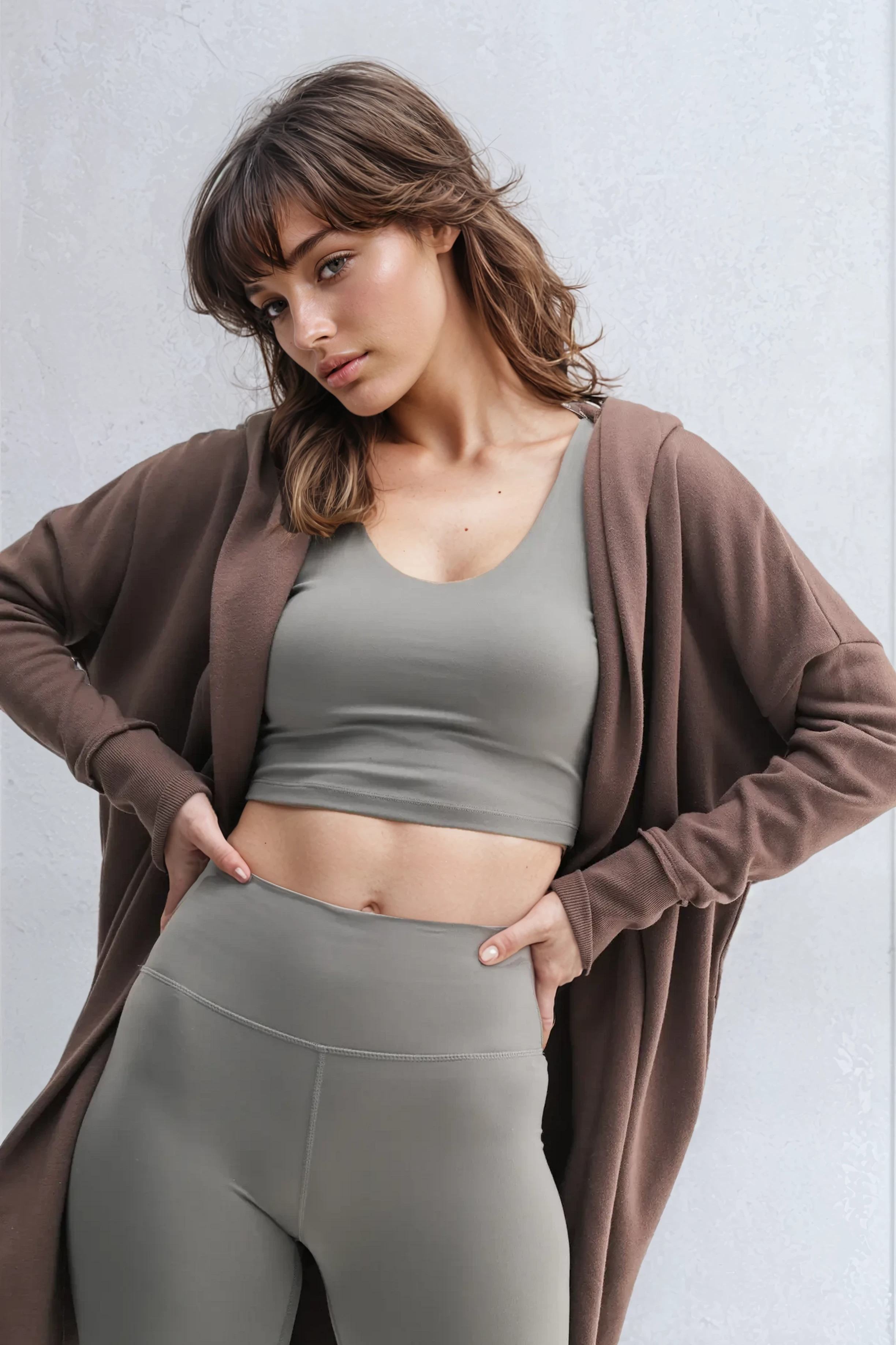 Open Front Longline Cardigan