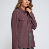 The Cassian Shirt Wine Heather