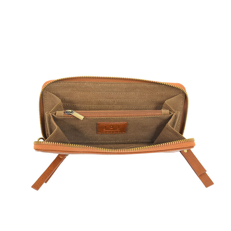 Chloe Zip Around Wristlet Chicory