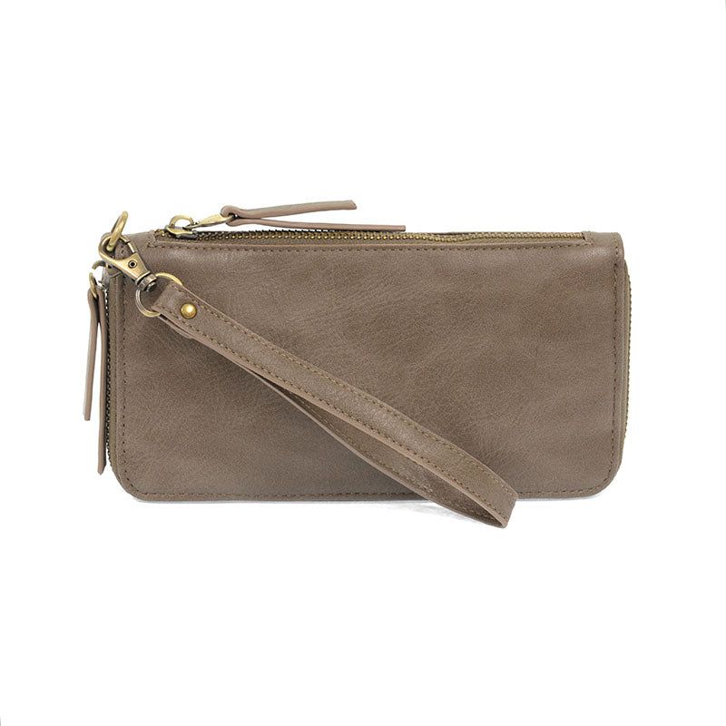 Chloe Zip Around Wristlet Mushroom