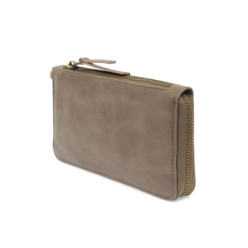 Chloe Zip Around Wristlet Mushroom