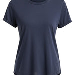 Navy Be Cool Cotton Slub Tee, a casual men's top made from soft textured cotton fabric, shown on a plain background.