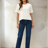 Cotton Terry Boxy Tee Off White