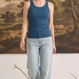 The Ellie Bra Free Tank Navy