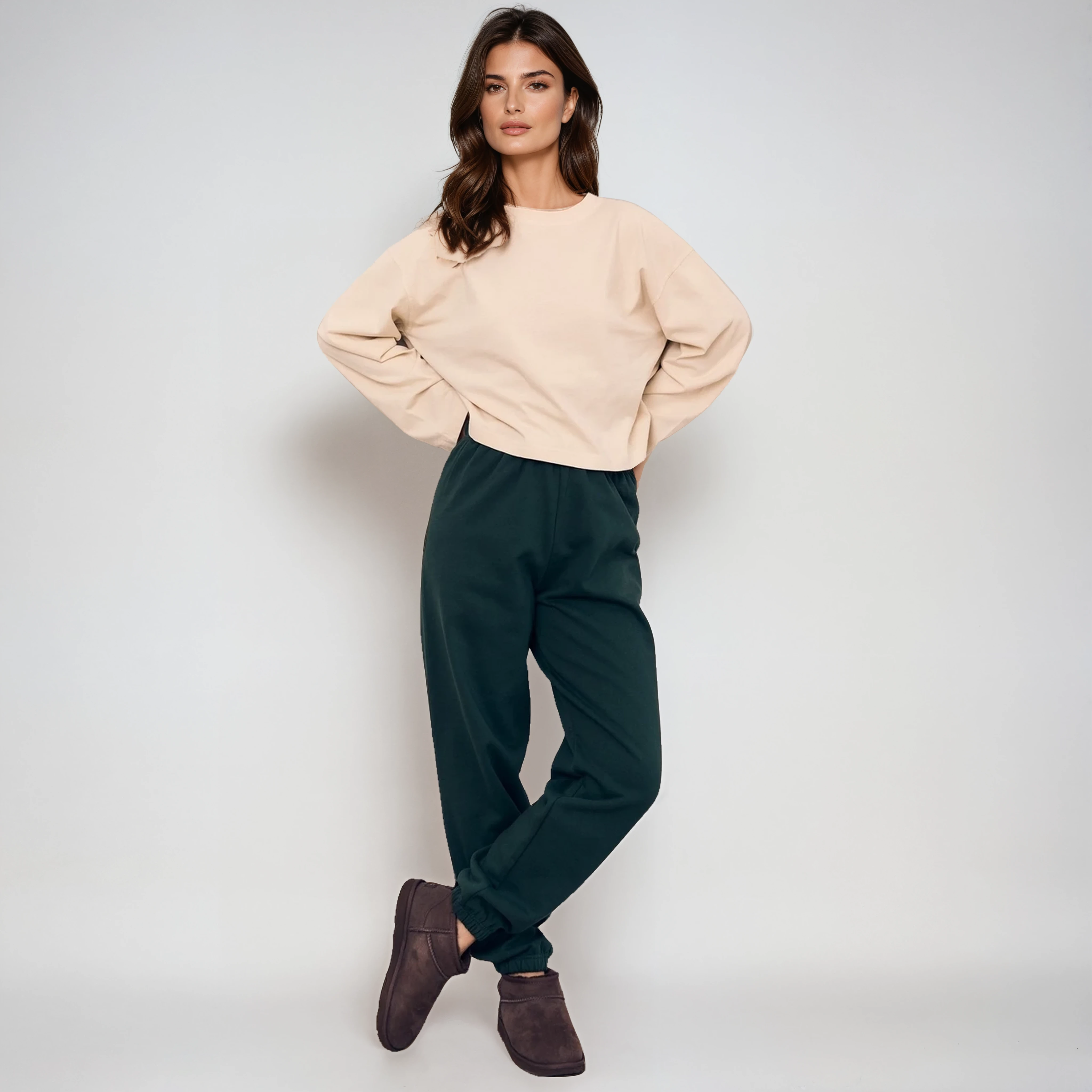 The Relaxed Joggers Deep Green