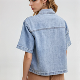 Boxy Denim Shirt