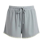 Allie Rose embroidered linen tie shorts featuring elegant embroidery, lightweight fabric, and a stylish relaxed fit for summer wear.