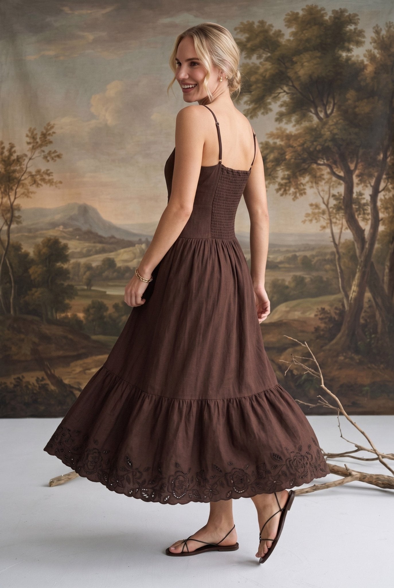 Esti Embroidered Maxi Dress