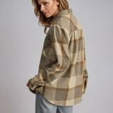 Plaid Button Up Shirt Gray