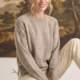 Floral Embroidered Sweater