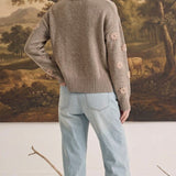 Floral Embroidered Sweater