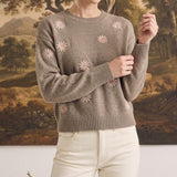 Floral Embroidered Sweater
