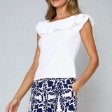 Floral Patterned Linen Shorts