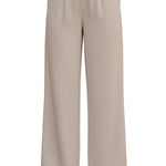 Be Cool beige flowy Tencel wide-leg pants shown on model, featuring a relaxed fit and comfortable casual style.