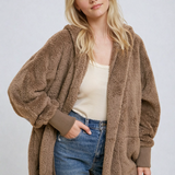 Fur Open Jacket Ash