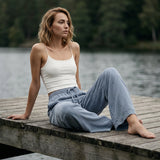 Tencel Wide Leg Pants Denim