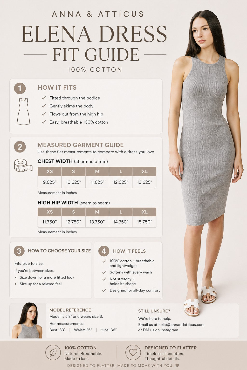 Grey sleeveless ribbed knit midi dress by graced, featuring a fitted silhouette and comfortable cotton fabric.
