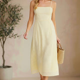 Allie Rose eyelet tie-back midi dress featuring a feminine design with eyelet details and a stylish tie-back closure.